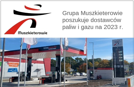 Grupa Muszkieterów poszukuje dostawców paliw i autogazu na rok 2023