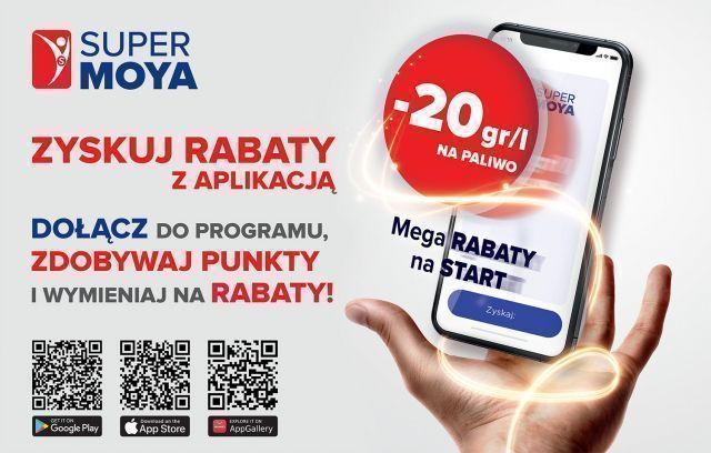  Super Moya – nowa aplikacja mobilna dla klientów sieci stacji paliw Moya