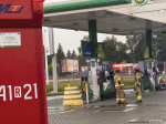 Wyciek LPG podczas tankowania auta w Krośnie