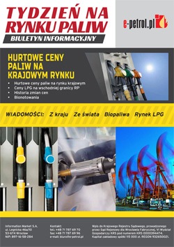 Biuletyn Informacyjny "Tydzień na rynku paliw" Biuletyn Informacyjny "Tydzień na rynku paliw"