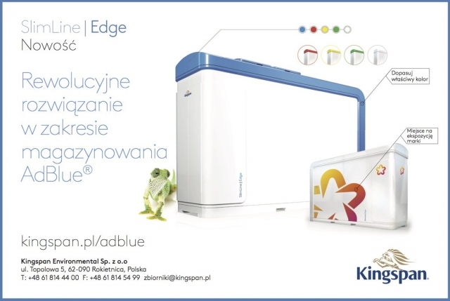 Kingspan SlimLine Edge: innowacyjny zbiornik do magazynowania i dystrybucji AdBlue® dla stacji benzynowych Kingspan SlimLine Edge: innowacyjny zbiornik do magazynowania i dystrybucji AdBlue® dla stacji benzynowych